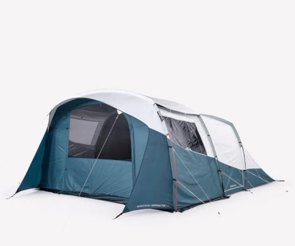 Como escolher a barraca de camping ideal: Barraca Arpenaz 5.2 5 Pessoas 2 Quartos Fresh and Black Quechua.