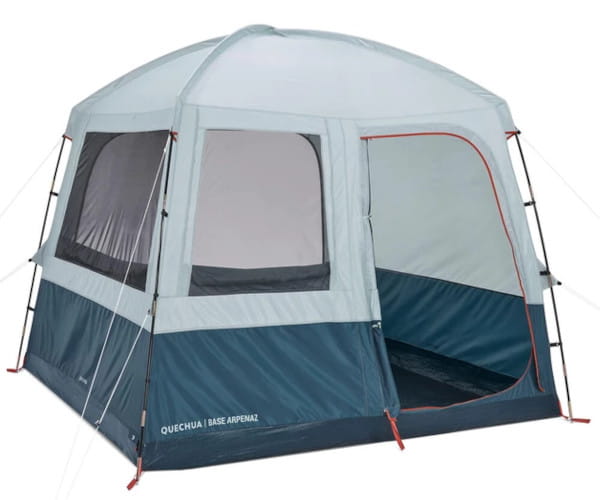 Equipamentos recomendados pelo Guia do Campista: Gazebo Arpenaz Base 6 Pessoas Quechua Azul.