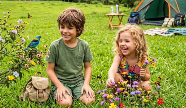 Benefícios do camping para as crianças