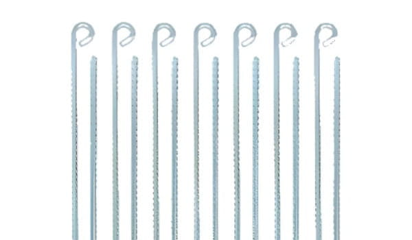 Kit com 12 estacas para camping 30cm aço galvanizado com argola na ponta