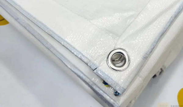 Lona leve impermeável branca tamanho 6m x 4m - 300 micras