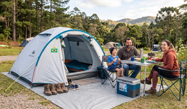 Por que usar uma ráfia de solo na estrutura de camping