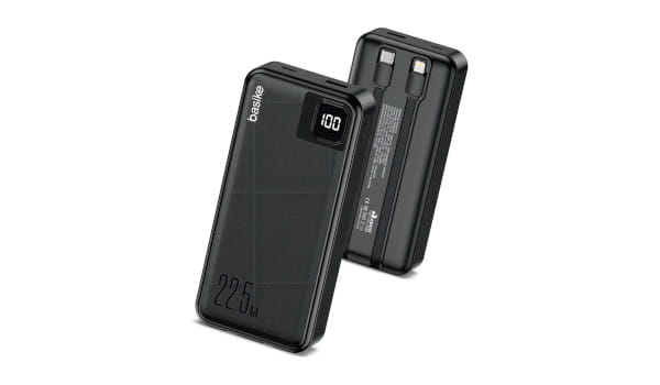 Power Bank Basike 20000mAh Preto para iPhone e Samsung