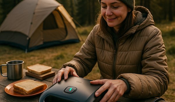 Vale a pena levar sanduicheira elétrica para o camping